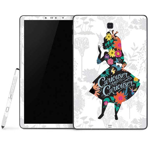 Disney Alice in Wonderland (animated) Silhouette Curiouser and Curiouser Samsung Galaxy Tab Skin