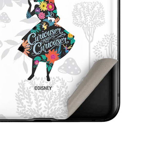 Disney Alice in Wonderland (animated) Silhouette Curiouser and Curiouser Galaxy Z Flip Skin