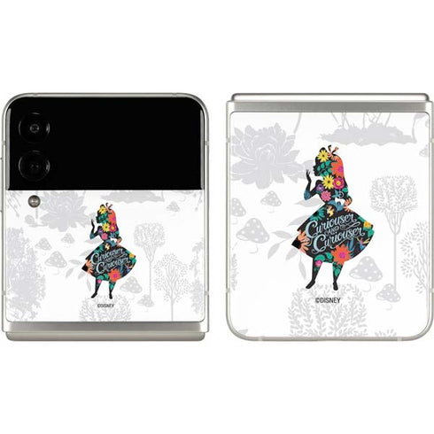 Disney Alice in Wonderland (animated) Silhouette Curiouser and Curiouser Galaxy Z Flip3 5G Skin