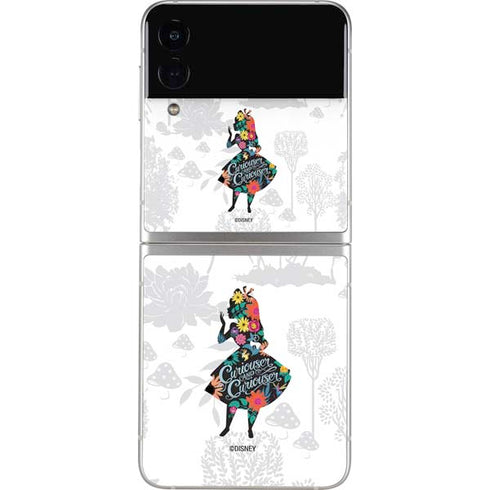 Disney Alice in Wonderland (animated) Silhouette Curiouser and Curiouser Galaxy Z Flip3 5G Skin