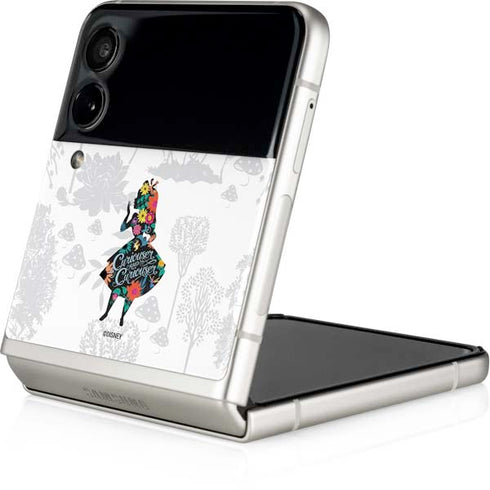 Disney Alice in Wonderland (animated) Silhouette Curiouser and Curiouser Galaxy Z Flip3 5G Skin