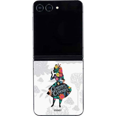 Disney Alice in Wonderland (animated) Silhouette Curiouser and Curiouser Galaxy Z Flip5 5G Skin