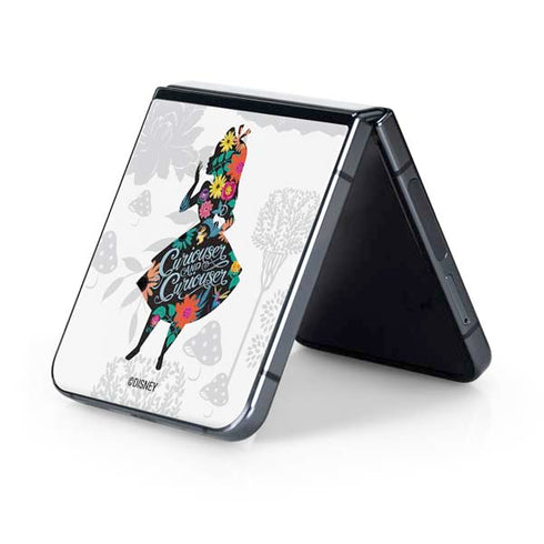 Disney Alice in Wonderland (animated) Silhouette Curiouser and Curiouser Galaxy Z Flip5 5G Skin