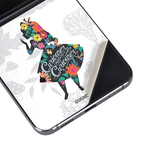 Disney Alice in Wonderland (animated) Silhouette Curiouser and Curiouser Galaxy Z Flip5 5G Skin