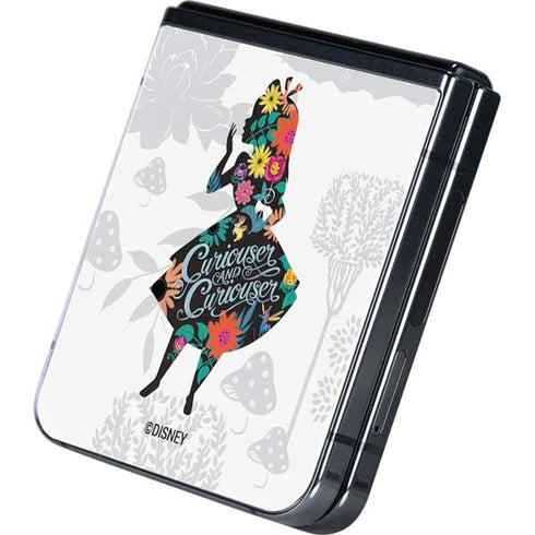Disney Alice in Wonderland (animated) Silhouette Curiouser and Curiouser Galaxy Z Flip5 5G Skin