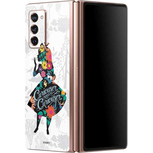 Disney Alice in Wonderland (animated) Silhouette Curiouser and Curiouser Galaxy Z Fold2 5G Skin