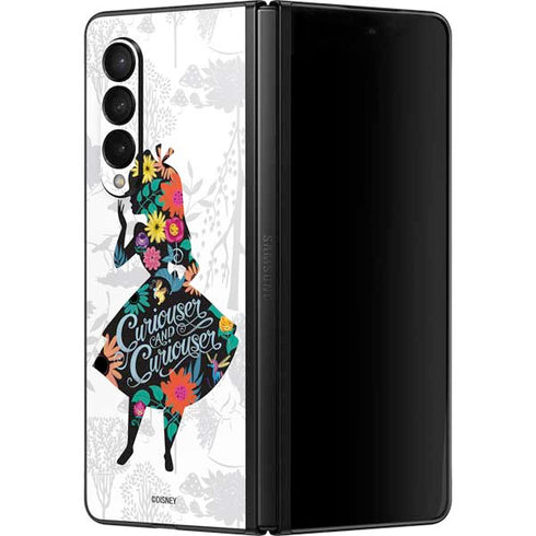 Disney Alice in Wonderland (animated) Silhouette Curiouser and Curiouser Galaxy Z Fold3 5G Skin