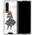 Disney Alice in Wonderland (animated) Silhouette Curiouser and Curiouser Galaxy Z Fold4 5G Clear Case