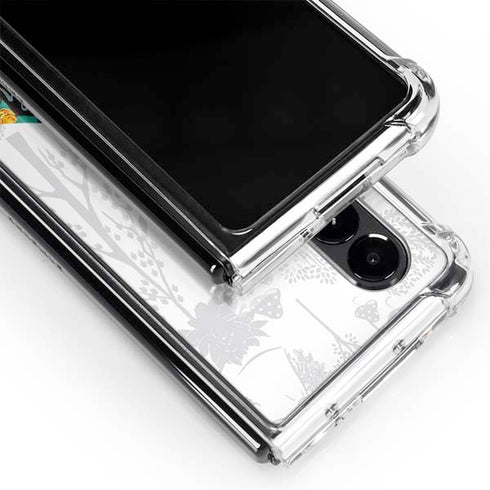 Disney Alice in Wonderland (animated) Silhouette Curiouser and Curiouser Galaxy Z Fold4 5G Clear Case