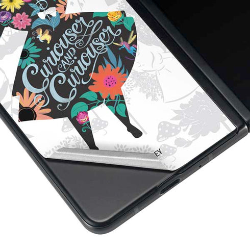 Disney Alice in Wonderland (animated) Silhouette Curiouser and Curiouser Galaxy Z Fold4 5G Skin