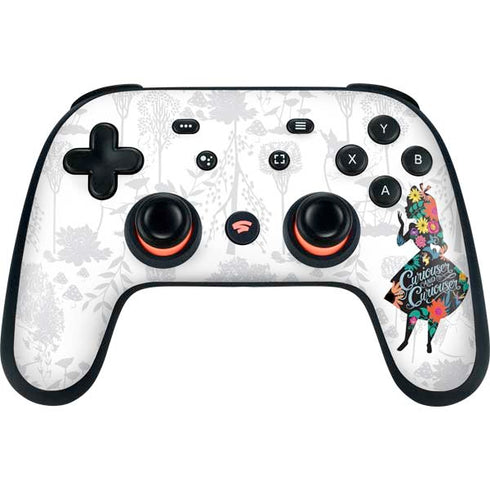 Disney Alice in Wonderland (animated) Silhouette Curiouser and Curiouser Google Stadia Controller Skin