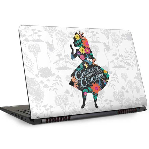 Disney Alice in Wonderland (animated) Silhouette Curiouser and Curiouser Dell Inspiron Skin