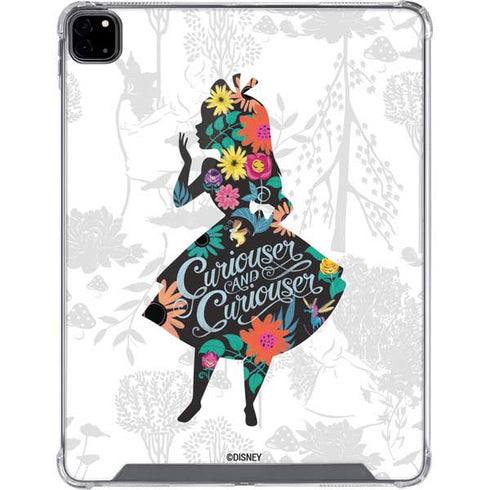 Disney Alice in Wonderland (animated) Silhouette Curiouser and Curiouser iPad Pro 12.9in (2020) Clear Case