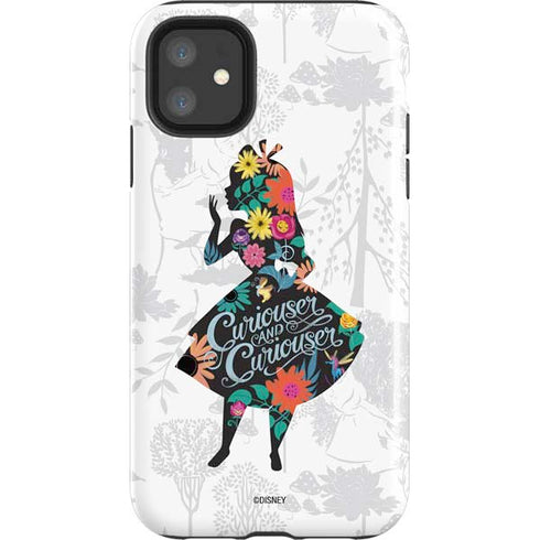 Disney Alice in Wonderland (animated) Silhouette Curiouser and Curiouser iPhone 11 Impact Case