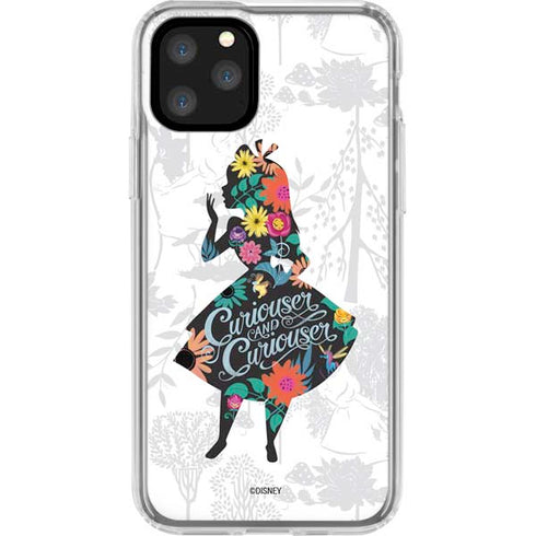 Disney Alice in Wonderland (animated) Silhouette Curiouser and Curiouser iPhone 11 Pro Clear Case
