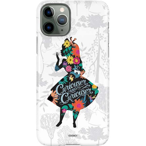 Disney Alice in Wonderland (animated) Silhouette Curiouser and Curiouser iPhone 11 Pro Lite Case