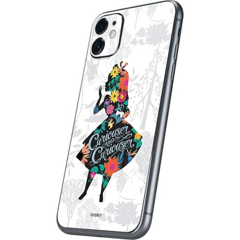 Disney Alice in Wonderland (animated) Silhouette Curiouser and Curiouser iPhone 11 Skin