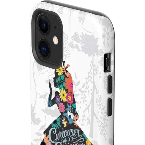 Disney Alice in Wonderland (animated) Silhouette Curiouser and Curiouser iPhone 12 Impact Case