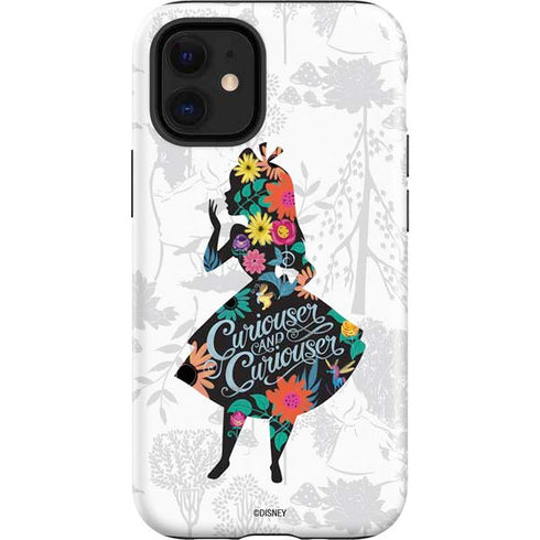 Disney Alice in Wonderland (animated) Silhouette Curiouser and Curiouser iPhone 12 Mini Impact Case