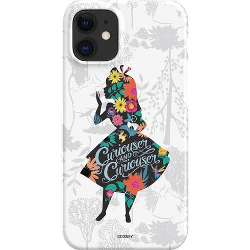 Disney Alice in Wonderland (animated) Silhouette Curiouser and Curiouser iPhone 12 Mini Lite Case