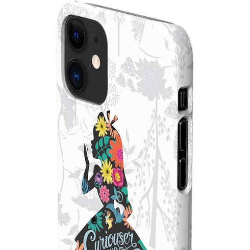 Disney Alice in Wonderland (animated) Silhouette Curiouser and Curiouser iPhone 12 Mini Lite Case