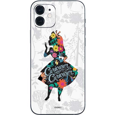 Disney Alice in Wonderland (animated) Silhouette Curiouser and Curiouser iPhone 12 Mini Skin