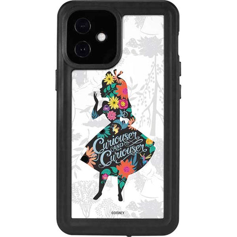 Disney Alice in Wonderland (animated) Silhouette Curiouser and Curiouser iPhone 12 Mini Waterproof Case