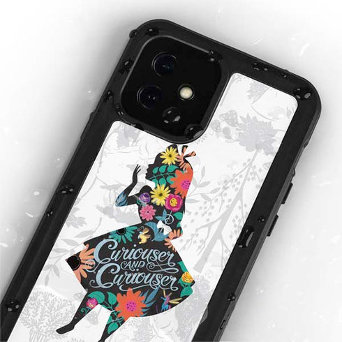 Disney Alice in Wonderland (animated) Silhouette Curiouser and Curiouser iPhone 12 Mini Waterproof Case
