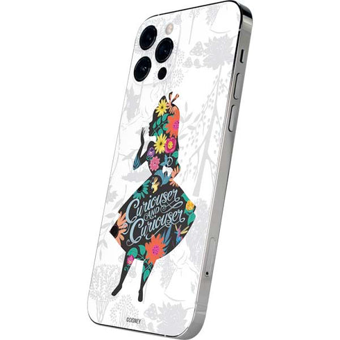 Disney Alice in Wonderland (animated) Silhouette Curiouser and Curiouser iPhone 12 Pro Max Skin