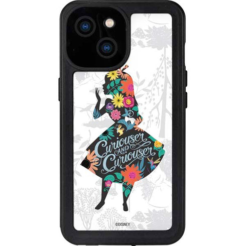 Disney Alice in Wonderland (animated) Silhouette Curiouser and Curiouser iPhone 13 Mini Waterproof Case