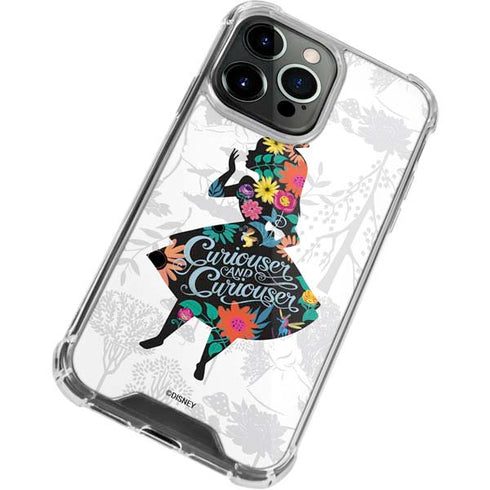 Disney Alice in Wonderland (animated) Silhouette Curiouser and Curiouser iPhone 13 Pro Clear Case