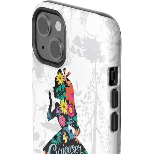 Disney Alice in Wonderland (animated) Silhouette Curiouser and Curiouser iPhone 14 Plus Impact Case
