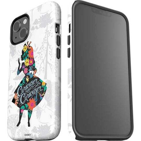 Disney Alice in Wonderland (animated) Silhouette Curiouser and Curiouser iPhone 15 Impact Case