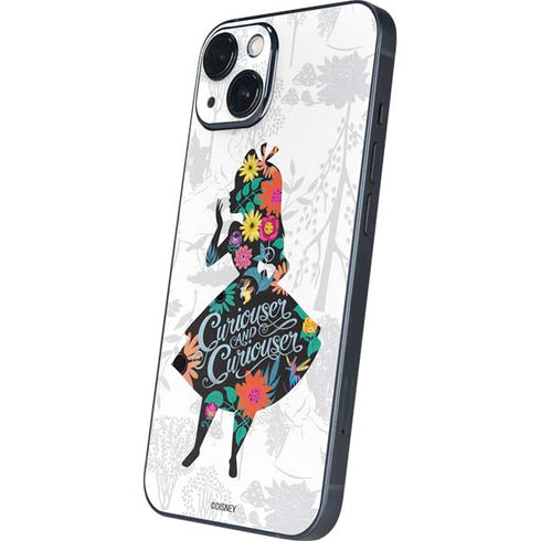 Disney Alice in Wonderland (animated) Silhouette Curiouser and Curiouser iPhone 14 Plus Skin