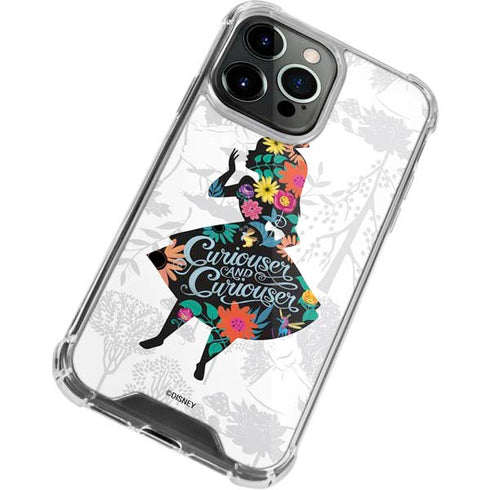 Disney Alice in Wonderland (animated) Silhouette Curiouser and Curiouser iPhone 15 Pro Clear Case