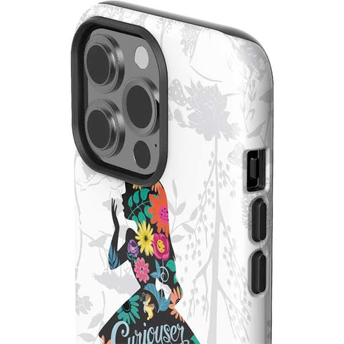 Disney Alice in Wonderland (animated) Silhouette Curiouser and Curiouser iPhone 14 Pro Impact Case