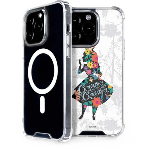 Disney Alice in Wonderland (animated) Silhouette Curiouser and Curiouser iPhone 15 Pro MagSafe Case