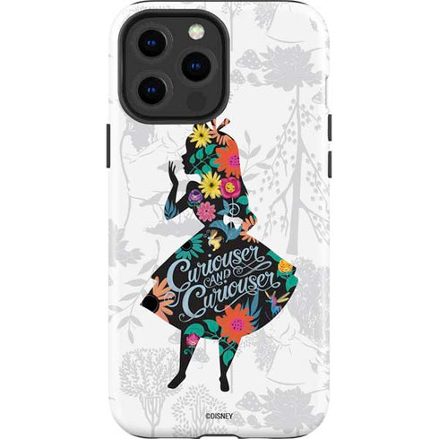 Disney Alice in Wonderland (animated) Silhouette Curiouser and Curiouser iPhone 15 Pro Max Impact Case