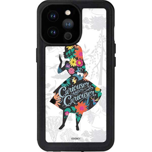 Disney Alice in Wonderland (animated) Silhouette Curiouser and Curiouser iPhone 14 Pro Max Waterproof Case