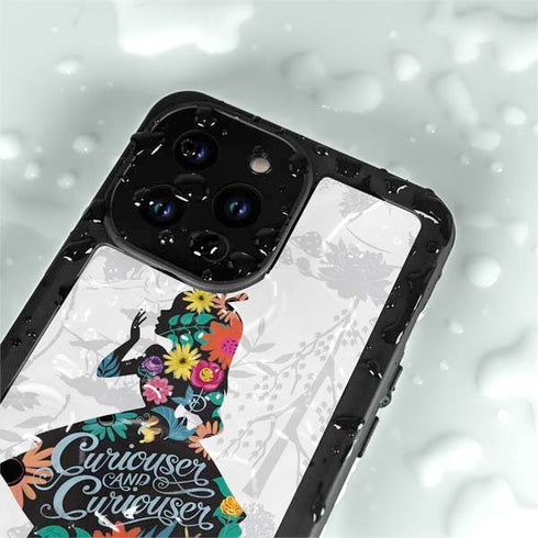 Disney Alice in Wonderland (animated) Silhouette Curiouser and Curiouser iPhone 14 Pro Max Waterproof Case