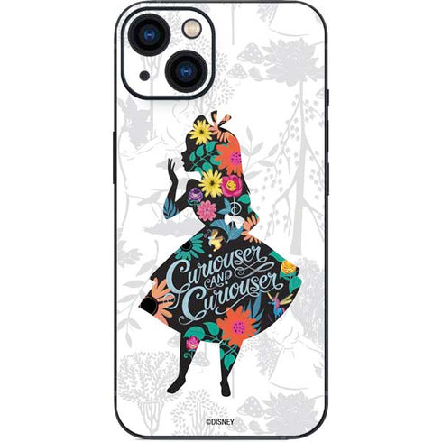 Disney Alice in Wonderland (animated) Silhouette Curiouser and Curiouser iPhone 14 Skin