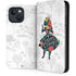 Disney Alice in Wonderland (animated) Silhouette Curiouser and Curiouser iPhone 15 Plus Folio Case