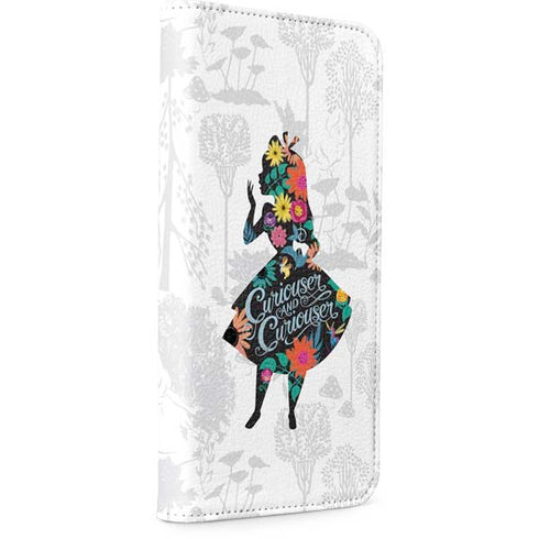 Disney Alice in Wonderland (animated) Silhouette Curiouser and Curiouser iPhone 15 Plus Folio Case