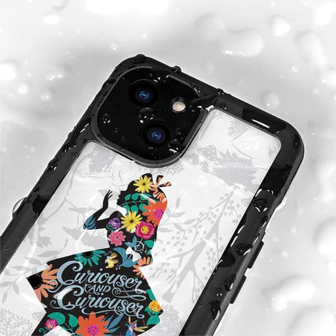 Disney Alice in Wonderland (animated) Silhouette Curiouser and Curiouser iPhone 15 Plus Waterproof Case