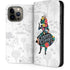 Disney Alice in Wonderland (animated) Silhouette Curiouser and Curiouser iPhone 15 Pro Max Folio Case