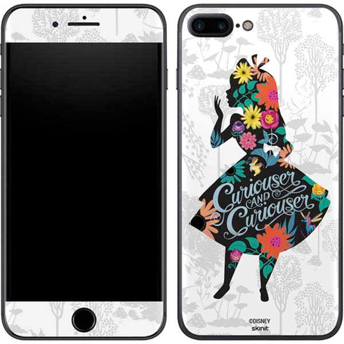 Disney Alice in Wonderland (animated) Silhouette Curiouser and Curiouser iPhone 7 Plus Skin