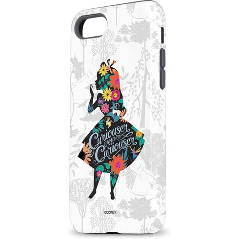 Disney Alice in Wonderland (animated) Silhouette Curiouser and Curiouser iPhone 8 Pro Case