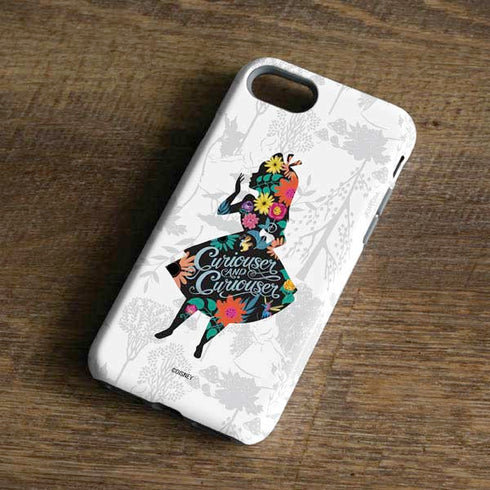Disney Alice in Wonderland (animated) Silhouette Curiouser and Curiouser iPhone 8 Pro Case