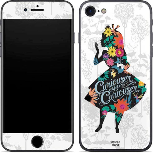 Disney Alice in Wonderland (animated) Silhouette Curiouser and Curiouser iPhone 8 Skin