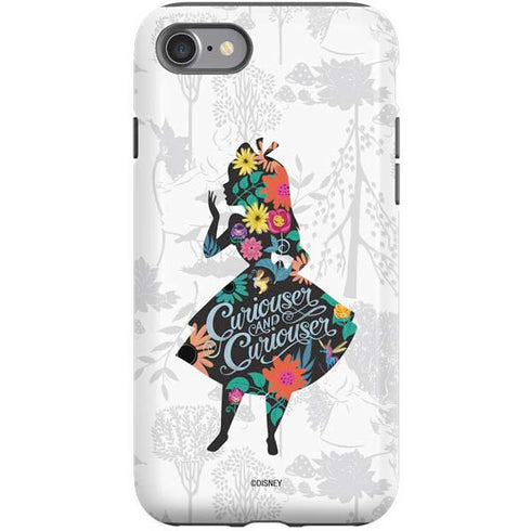 Disney Alice in Wonderland (animated) Silhouette Curiouser and Curiouser iPhone SE (2nd & 3rd Gen) Pro Case